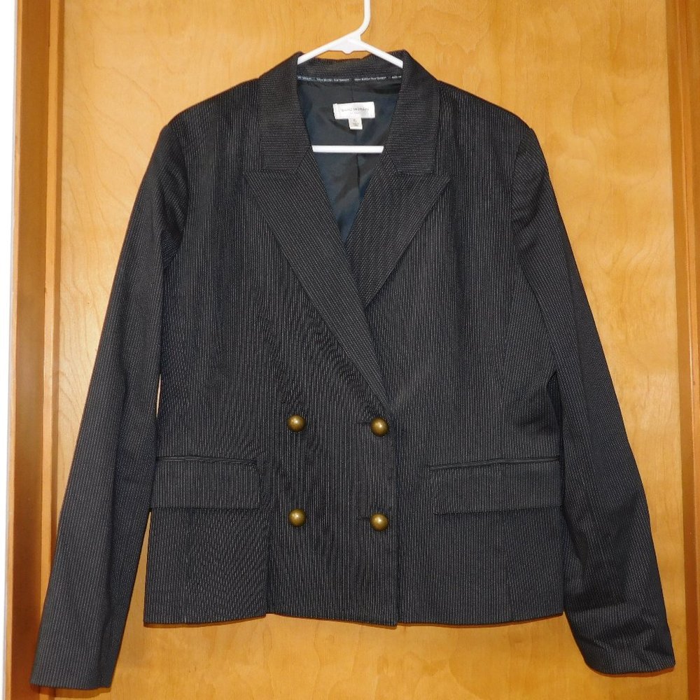 Isaac Mizrahi Pinstripe Blazer